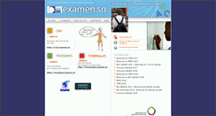 Desktop Screenshot of examen.sn